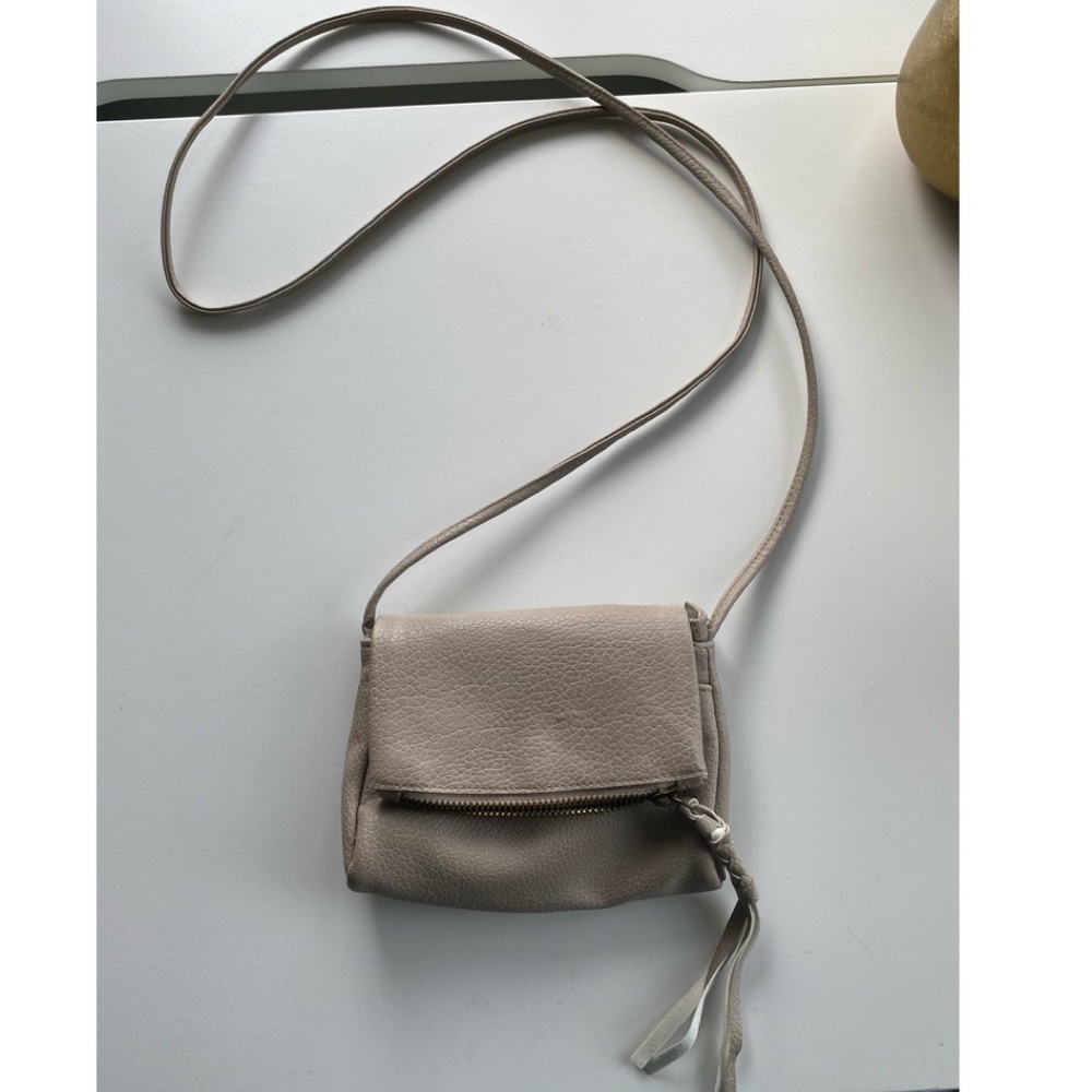 {Light Grey Crossbody Bag}